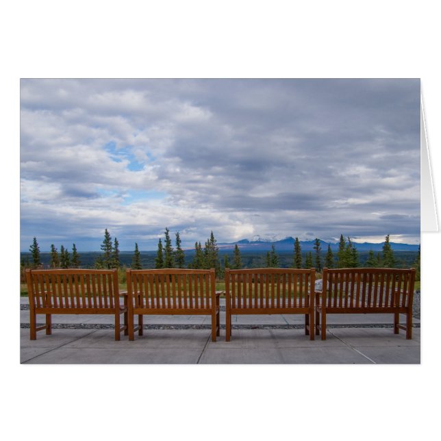 Cartão Modelo de Fotografia do Modo de Exibição Cênico de (Frente Horizontal)