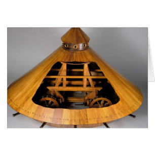 Cartão Modelo de reconstrução da design da Vinci