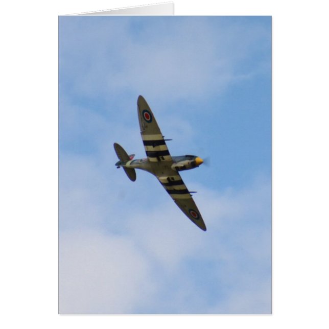 Cartão Modelo do Spitfire MK IX MK923 (Frente)