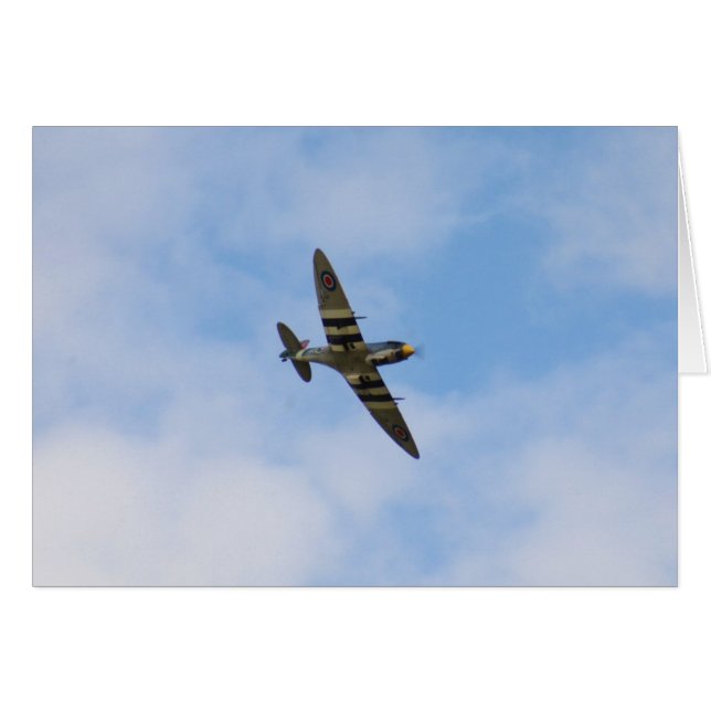 Cartão Modelo do Spitfire MK IX MK923 (Frente Horizontal)