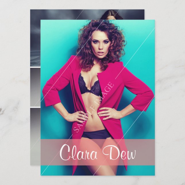 Cartão modelo dos comp(s) (Frente/Verso)