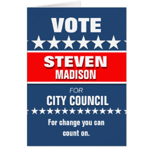 Cartão Modelo feito sob encomenda da campanha politica