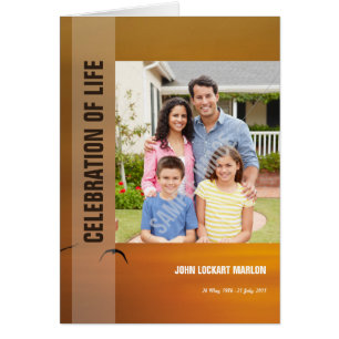 Cartão Modelo fúnebre Printable