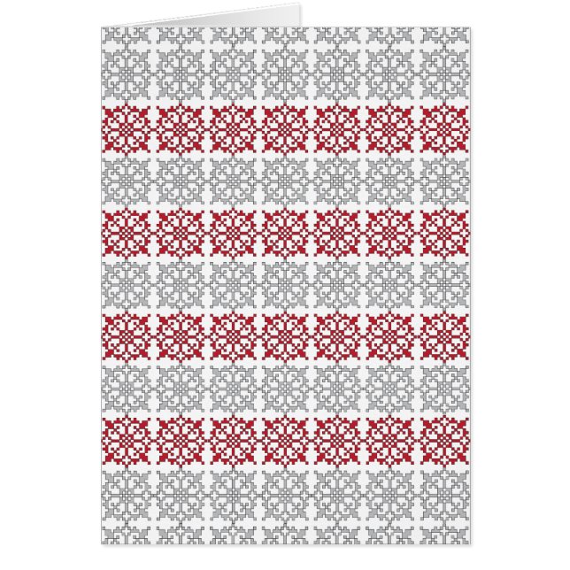 Cartão Modelo geométrico I do sinal SUN letão tradicional (Frente)