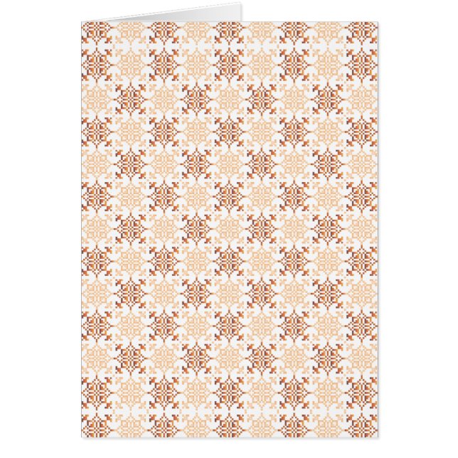 Cartão Modelo geométrico VII do sinal SUN letão tradicion (Frente)