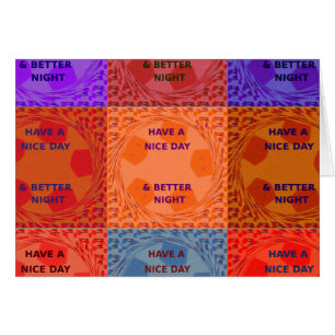 Cartão Modelo horizontal da placa de saudação