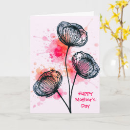 Cartão Modern Botanical Illustration