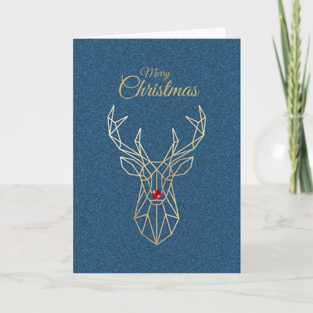 Cartão Modern Christmas Card (Frente)