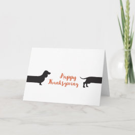 Cartão Modern Dachshund Halloween
