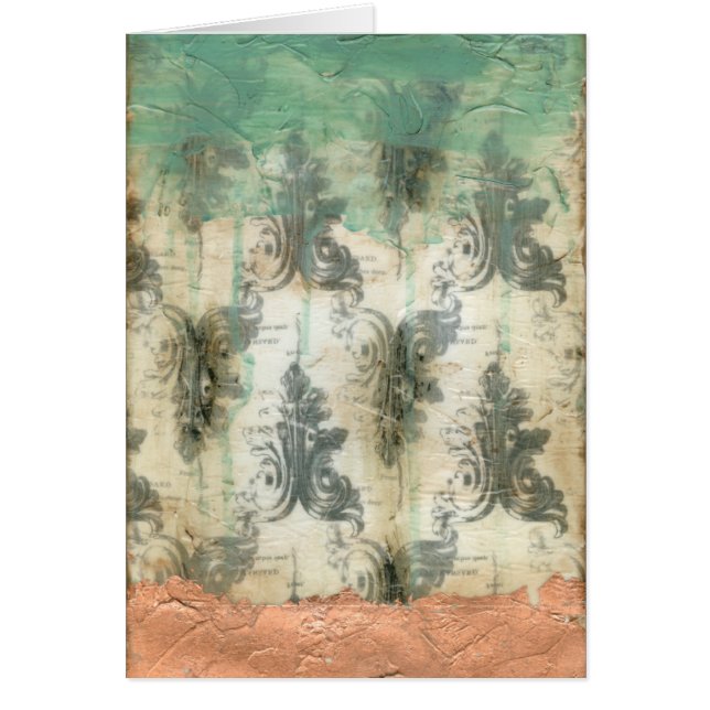 Cartão Modern Fleur De Lis Design (Frente)