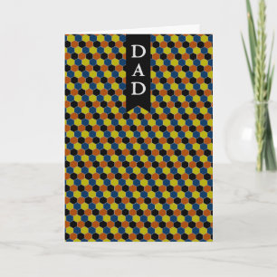 Cartão Modern Geometric Design Father's Day