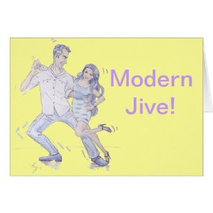 Cartão Modern Jive Ceroc Dancers
