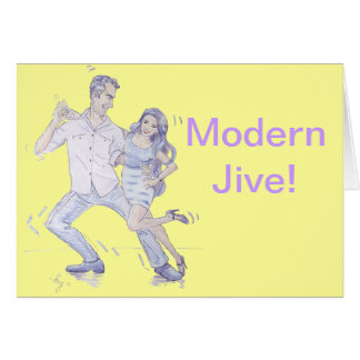 Cartão Modern Jive Ceroc Dancers