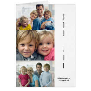 Cartão Modern julhälsningskort