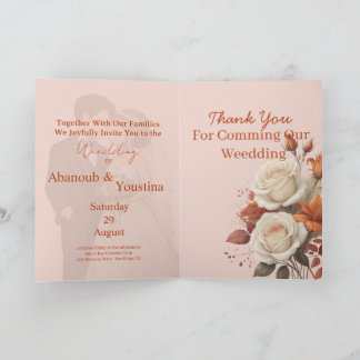 Cartão Modern Romance with Timeless Elegance