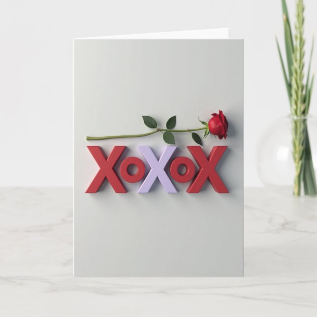 Cartão Modern Romance Xoxo Card (Frente)