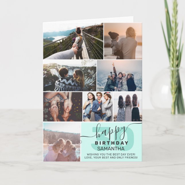 Cartão Moderna qualquer idade da casa de aniversário 8 fo (Frente)