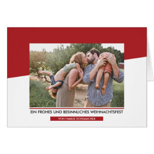 Cartão Moderne Write Weihnachtsfoto-Gruß