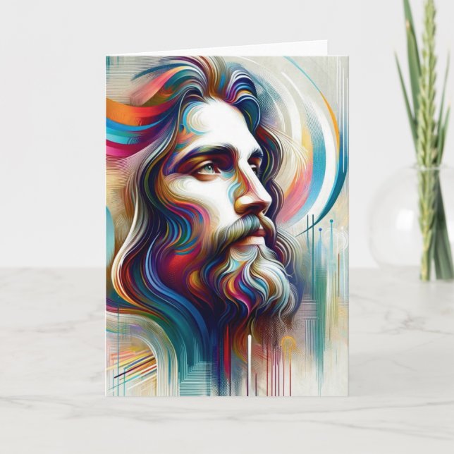 Cartão Moderno de Jesus para Todas as Ocasioes (Frente)