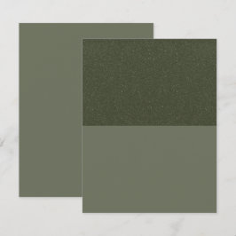 Cartão Moderno de Save the Date Verde Musgo com Fó