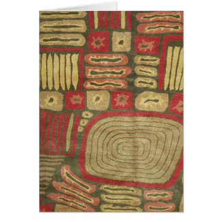 Cartão moderno do tapete