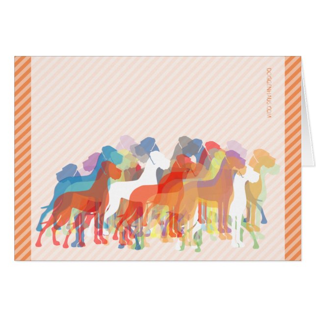 Cartão Moderno Great Dane Group (Frente horizontal)