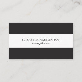 Cartão moderno. Listras pretas e brancas. Abstrato