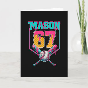 Cartão Moderno Mason 67 Mem Sorvete Drip Venda Aniversári