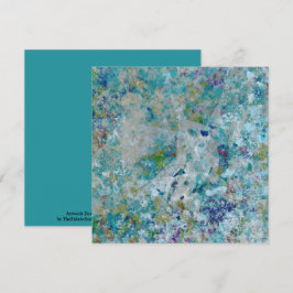 Cartão Moderno Original Um Design De Arte Abstrato