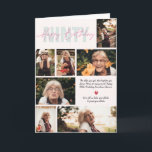 Cartão Moderno Qualquer Aniversário| 7 Colagem de Fotos<br><div class="desc">Cores modernas, máscaras de tipografia divertida e espaço para sete fotos com uma mensagem personalizada. Todas as cores e texto podem ser personalizados. Lembrar seu amado no aniversário com um cartão já mostra que você se importa, mas se você realmente quer mostrar seu amor, um cartão personalizado é um dever!...</div>