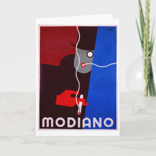 Cartão Modiano - Poster de publicidade para cigarros de v