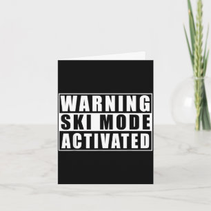 Cartão Modo de esqui de aviso ativado