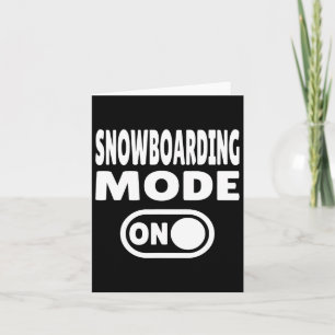 Cartão Modo de Snowboard ativado - Esportes de inverno 1