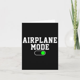 Cartão Modo do avião nas férias Verão
