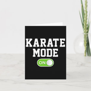 Cartão Modo Karate Em Karateka Engraçada