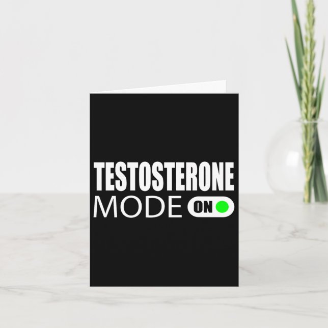 Cartão Modo Testosterona Ativado (Frente)