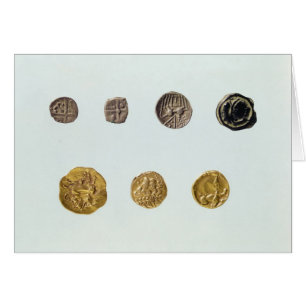 Cartão Moedas Gaulish, c.750-0 BC