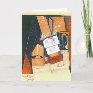 Cartão Moedor de Café de Juan Gris, Arte Cubista Vintage