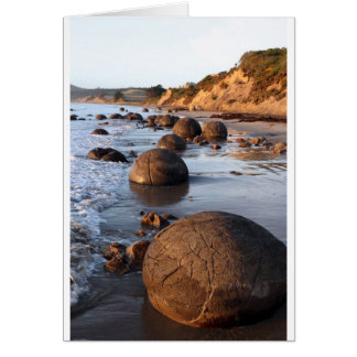 Cartão Moeraki boulders Nova Zelândia