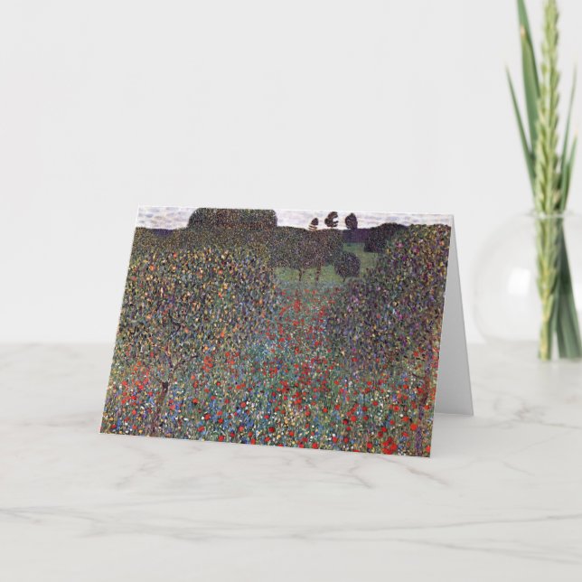 Cartão Mohnfeld, Gustav Klimt (Frente)