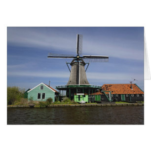 Cartão Moinho de vento, Zaanse Schans, Holanda, Países Ba