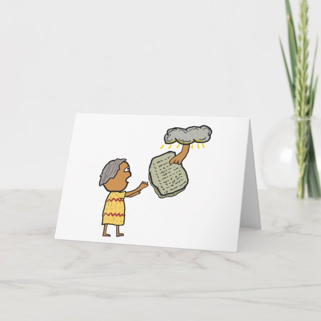 Cartão Moisés e os Dez Mandamentos (Frente)