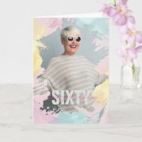 Moldura de aniversário com pincelada de pintura aq
