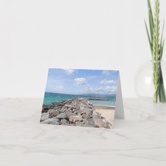 Cartão Molhes das caraíbas Notecards (Frente)