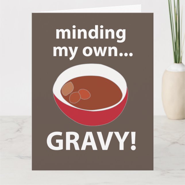 Cartão Molho Preocupado Com Meu Prato De Molho (Frente)