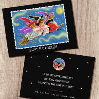 Molusco de Broomstick personalizados bruxas no dia