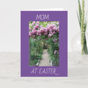 CARTÃO **MOM** JARDIM, MUITO AMOR E FELZ PASCOA