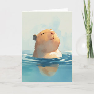 Cartão Momento Tranquilo do Capivara
