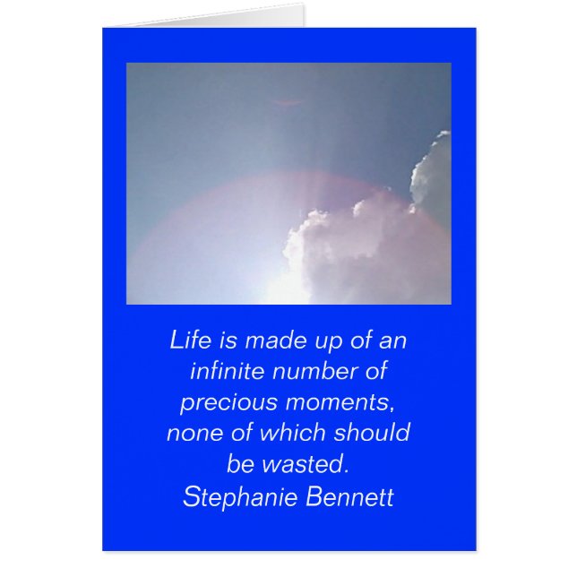 Cartão Momentos do precioso (Frente)