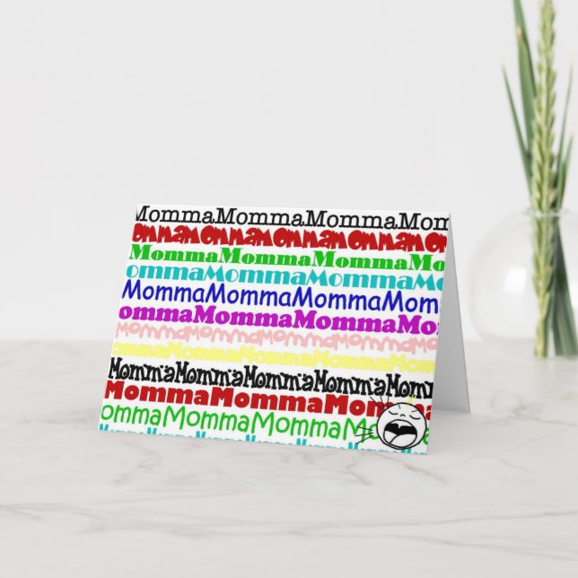 Cartão MommaMãeMãe (Frente)